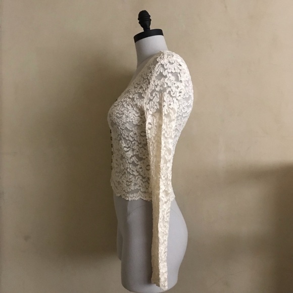 Cream All Lace Top - Picture 3 of 8